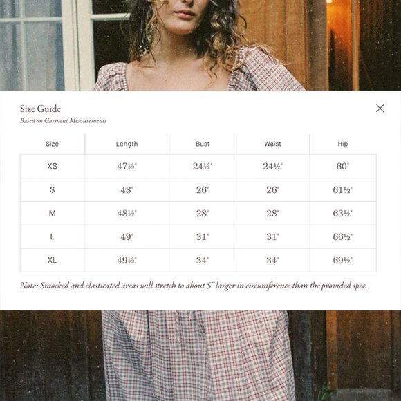 Christy Dawn Katrina Dress in Rudy Plaid sz S - Picture 4 of 11